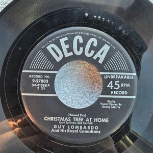 Guy Lombardo Rudolph The Red Nosed Reindeer Christmas‎ Tree At Home Decca 45 RPM